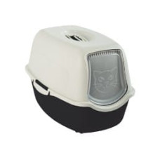 Rotho Bailey Cat Hooded litter box Black, White