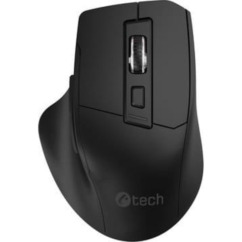 C-Tech Mysz C-Tech C-TECH myš Ergo WLM-05, bezdrátová, 1600DPI, 6 tlačítek, USB nano receiver, černá