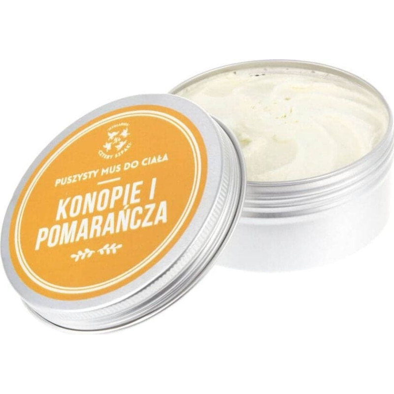 Mydlarnia Cztery Szpaki Mus do ciała Konopie i Pomarańcza 150 ml - Cztery Szpaki