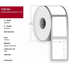 Capture Ship-label 105 x 251mm, Core