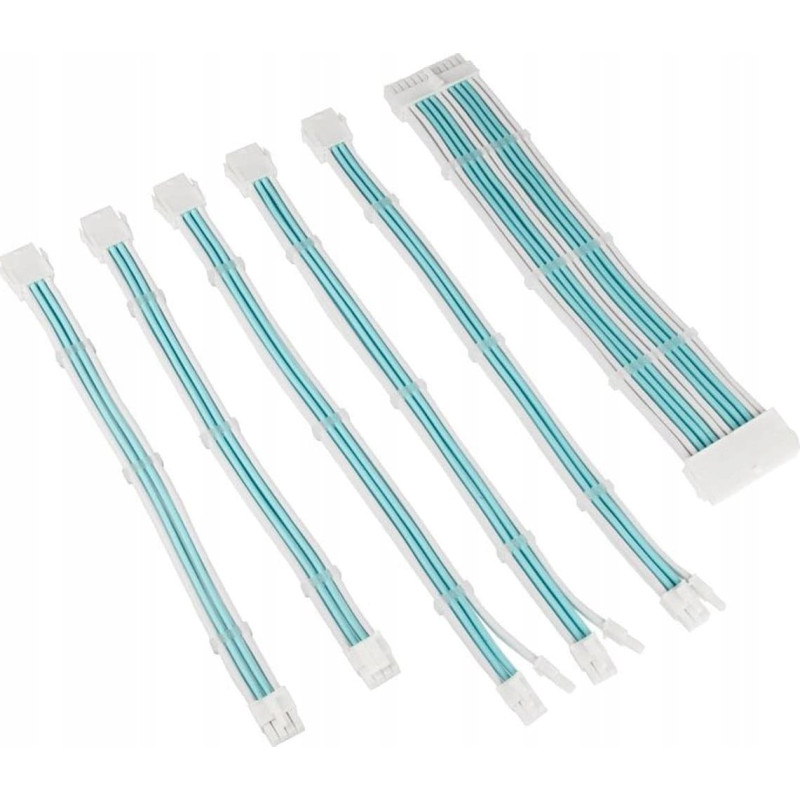 Kolink Kolink Core Adept Braided Cable Extension Kit - Brilliant White/Powder Blue