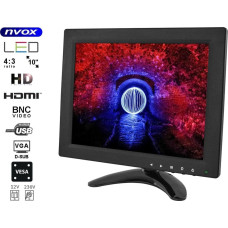 Nvox Monitor Nvox Monitor LCD 10cali cali LED VGA HDMI AV USB BNC 12V 230V... (NVOX PC105VHB)