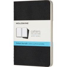 Moleskine Zestaw 3 Zeszytów MOLESKINE Cahier Journals P (9x14cm) w kropki, 64 strony, czarny