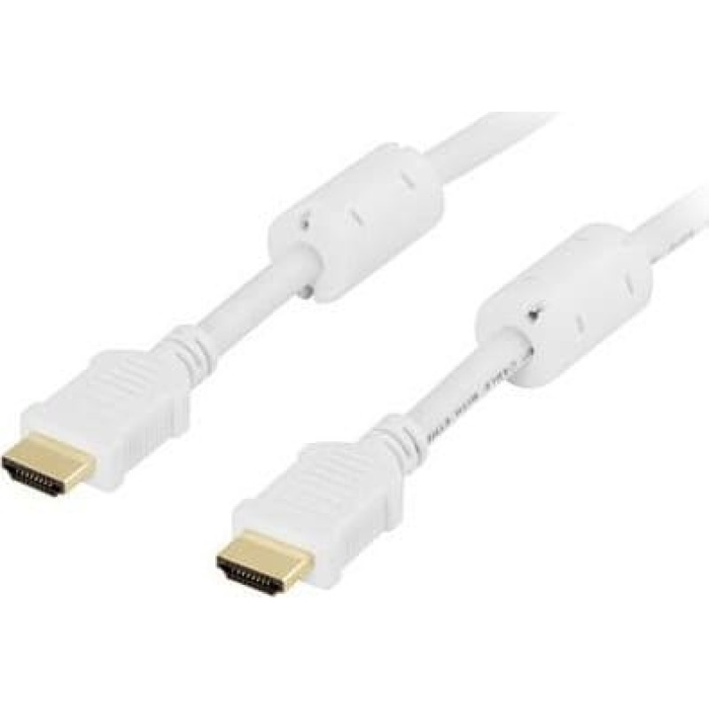 Deltaco Kabel Deltaco HDMI - HDMI 2m biały (HDMI-1020A)