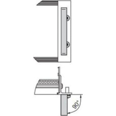 Schroff SCHROFF Uchwyt przedni jednoczęściowy, szerokość 12,2 mm, anodowany na jasno, 6 U