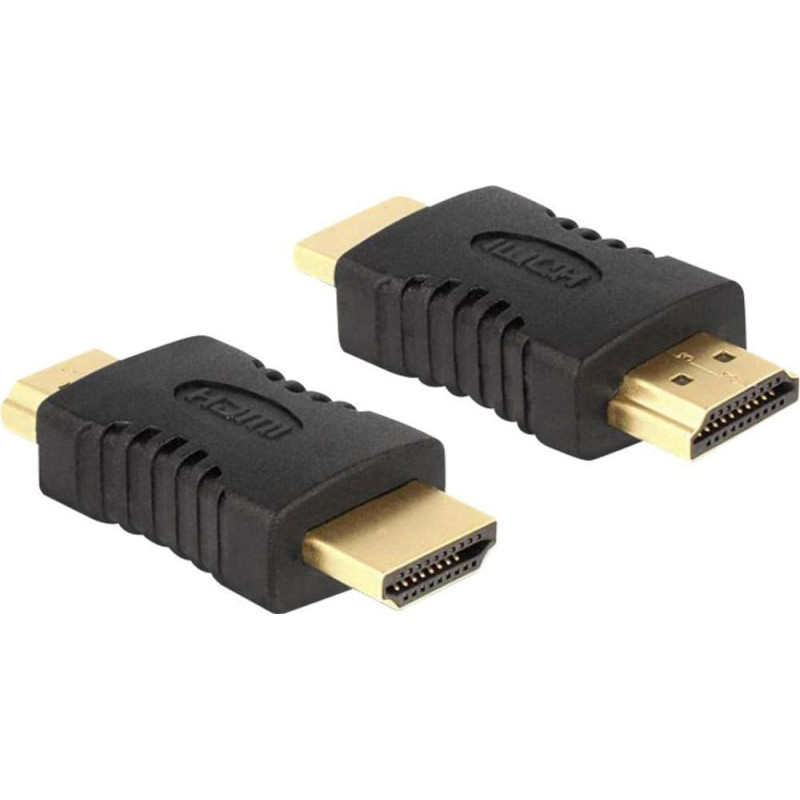 Delock Adapter AV Delock HDMI - HDMI czarny (65508)