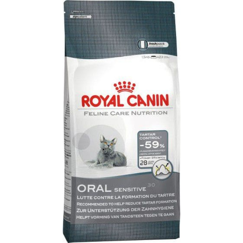 Royal Canin Oral Care karma sucha dla kotów dorosłych, redukująca odkładanie kamienia nazębnego 1.5 kg