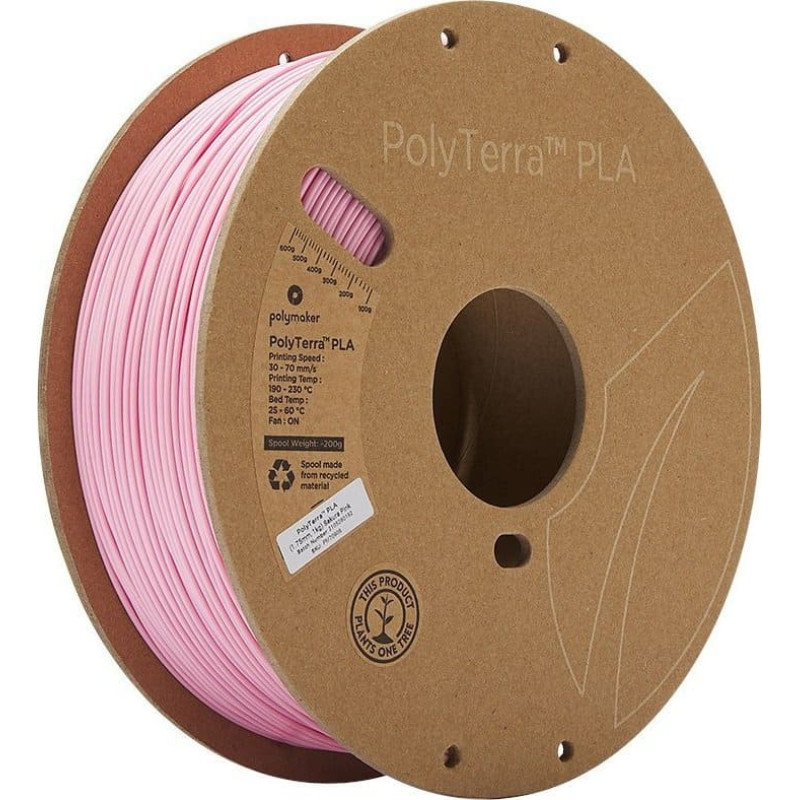 Poly Filament Polymaker PolyTerra PLA 1,75mm, 1kg - Sakura Pink}