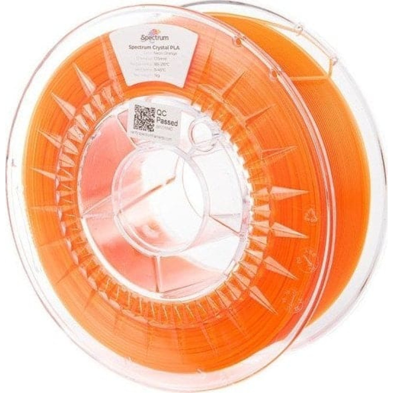 Spectrum Filament Spectrum PLA Crystal 1,75mm 1kg - Neon Orange}