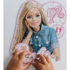 Trefl PUZZLE 50 Drewn.Piękna Barbie 20201