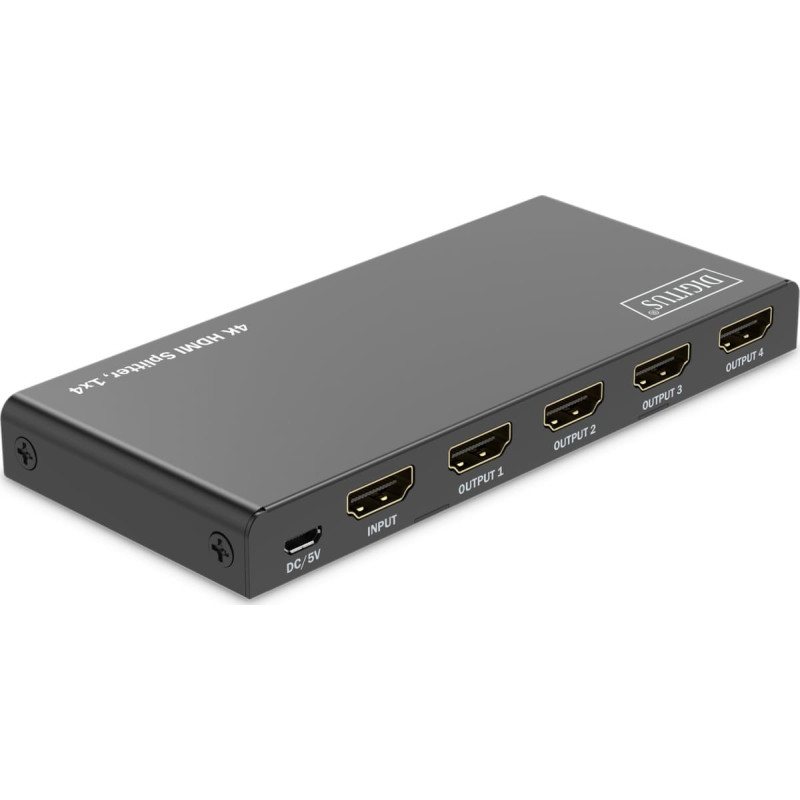 Digitus DIGITUS HDMI Splitter 1x4 4K/60Hz HDCP 2.3 EDID Control