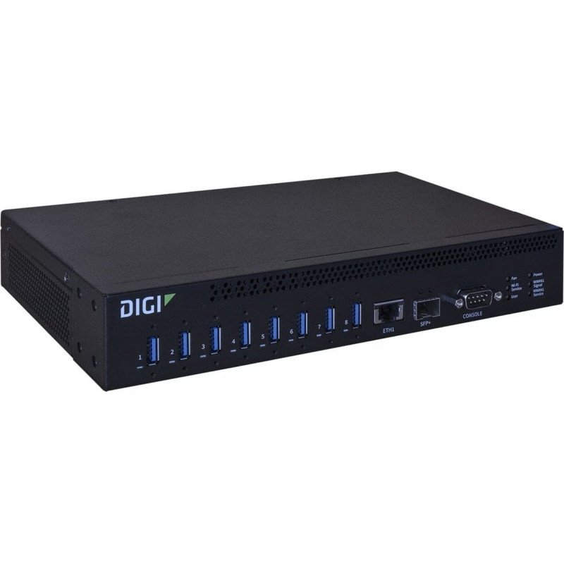 Triton Digi AW08-G300 huby i koncentratory USB 3.2 Gen 1 (3.1 Gen 1) Type-A 10000 Mbit/s Czarny