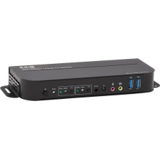 Eaton Przełącznik Eaton Eaton Tripp Lite series DisplayPort USB KVM Switch 2-Port 4K 60Hz HDR DP 1.4 USB Cables - KVM-/Audio-/USB-Switch - 2 x KVM/Audio/USB - 1 lokaler Benutzer - Desktop