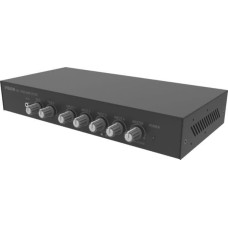 Vision Wzmacniacz słuchawkowy Vision VISION Professioneller digitaler Audio-Mixer-Verstarker - 30 JAHRE GARANTIE - 2 x 50 W (RMS @ 8 Ohm) - RS-232 - Bluetooth (umbenennbare, festlegbare PIN) - 4 x Eingange, jeder entweder Hochpegel oder Mikrofon (symmetri