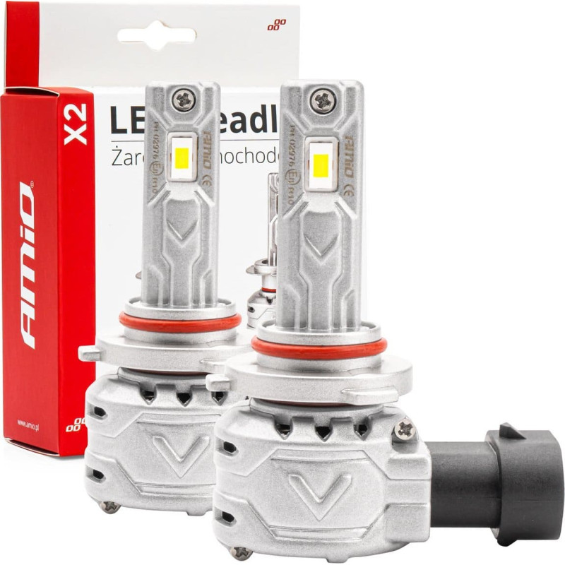 Amio Żarówki samochodowe led seria x2 hb4 9006 6500k canbus amio-02976