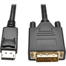 Eaton Kabel Eaton Eaton Tripp Lite Series DisplayPort 1.2 to DVI Active Adapter Cable (DP with Latches to DVI-D Dual Link M/M), 6 ft. (1.8 m) - Videokabel - Dual Link - DisplayPort (M) zu DVI-D (M) - 1.83 m - aktiv, eingerastet - Schwarz