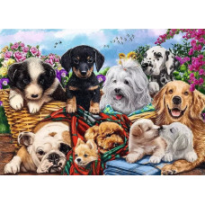 Trefl PUZZLE 500EL TREFL LAZY DOGGIES PUD