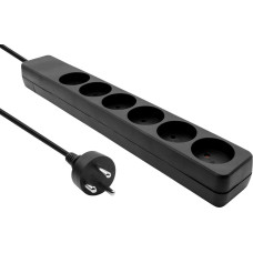 Proxtend Danish Power Strip 6-way 6 gniazd 20 m czarna (K6-K20B)