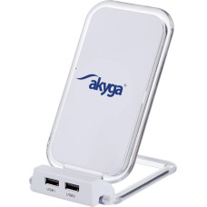 Akyga Ładowarka Akyga AK-QI-03 Indukcyjna 2x USB-A 1.5 A (AK-QI-03)