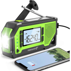 Feegar Radio Feegar Feegar OZE Pro Radio FM AM Awaryjne Budowlane Przenośne Solar Latarka Powerbank 2000mAh