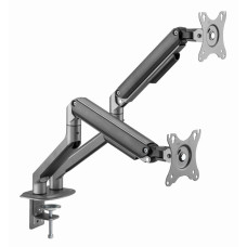 Gembird MA-DA2-05 Desk mounted adjustable double monitor arm, 17”-35”, up to 10 kg, space grey