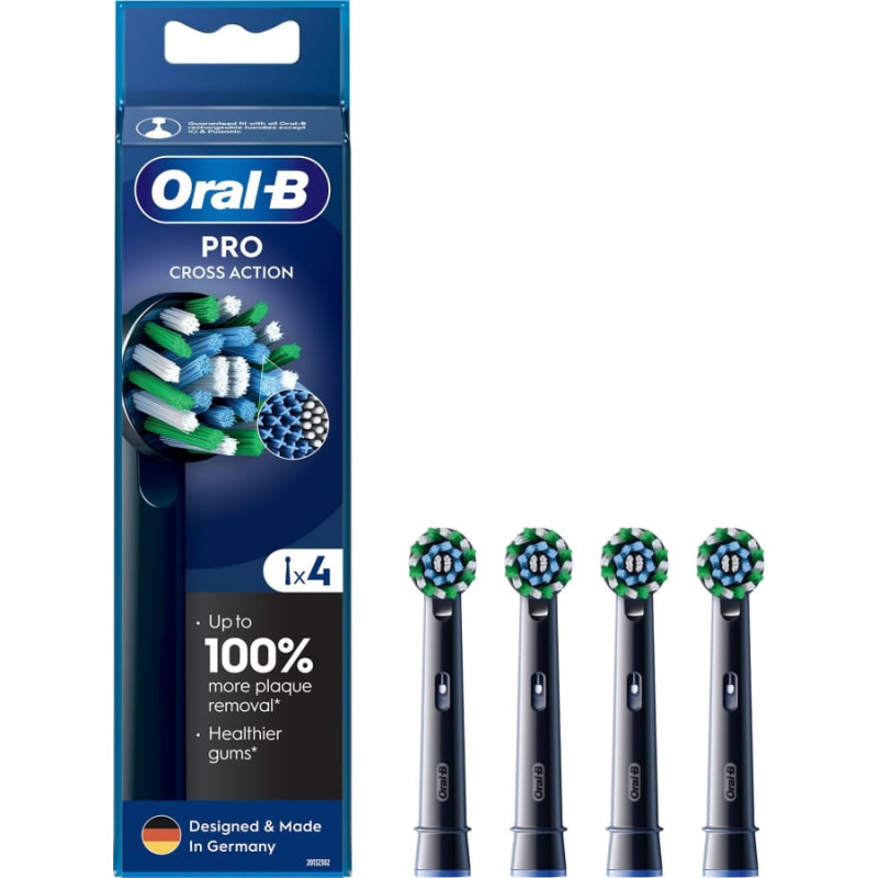 Oral-B Końcówka Oral-B Pro Cross Action Black  EB50BRX-4 BK