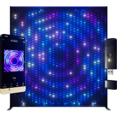 Twinkly Twinkly | Lightwall Smart LED Backdrop Wall 2.6 x 2.7 m | RGB, 16.8 million colors