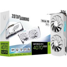 Zotac Karta graficzna Zotac VGA Zotac RTX4070 SUPER 12GB Twin Edge OC White