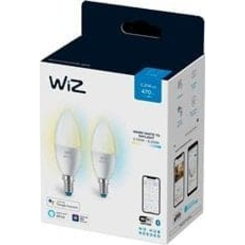 WIZ WiZ,Candle,4,9W,2700-6500,C37,E14,2 pcs lightsource