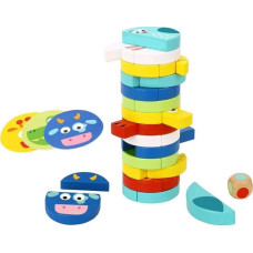 Tooky Toy Jenga Dla Dzieci Klocki Zwierzęta Gra Zręcznościowa!