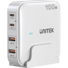 Unitek Ładowarka Unitek Unitek Ładowarka biurkowa GaN 100W 2xUSB-A 2xUSB-C