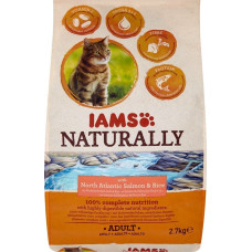 Iams IAMS Naturally Adult Łosoś sucha karma 2,7kg dla kota