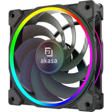 Akasa Chłodzenie CPU Akasa AKASA ventilátor SOHO AR12, Reverse Blade 12cm aRGB PWM fan