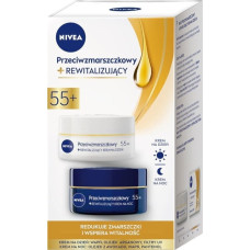 Nivea Przeciwzmarszczkowy+ modelujący krem na noc 55+ 50ml + Przeciwzmarszczkowy+ modelujący krem na dzień 55+ 50ml