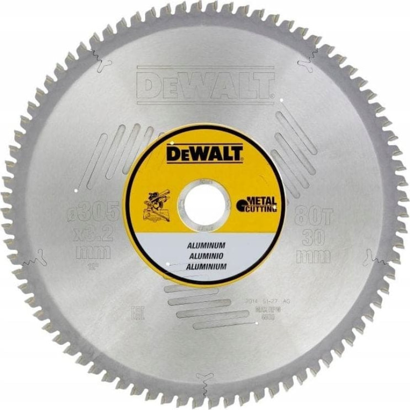 Dewalt piła tarczowa 305x30mm, 80 zębów (DT1916-QZ)