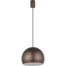 Nowodvorski Lampa wisząca Nowodvorski Metalowa lampa wisząca Candy kopuła do przedpokoju brązowa