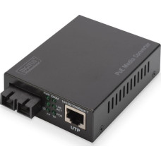 Digitus Konwerter światłowodowy Digitus Gigabit PoE Singlem.Media RJ45/SC SM PSE