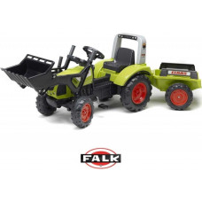 Falk Traktor na pedały Claas Arion 430 z łyżką i przyczepką 1040AM Zielony