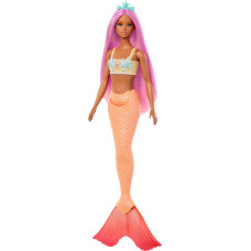 Mattel Lalka Barbie Mattel Syrenka Lalka Pomarańczowy ogon HRR05