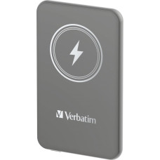 Verbatim Powerbank Verbatim Powerbank Verbatim Charge 'n' Go Magnetic Wireless 5000mAh USB-C PD 3.0 Grey