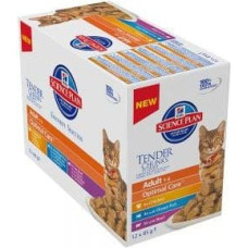 Hills Feline Adult Chicken & Ocean Fish & Beef Optimal Care MULTIPAK saszetka 12x85g