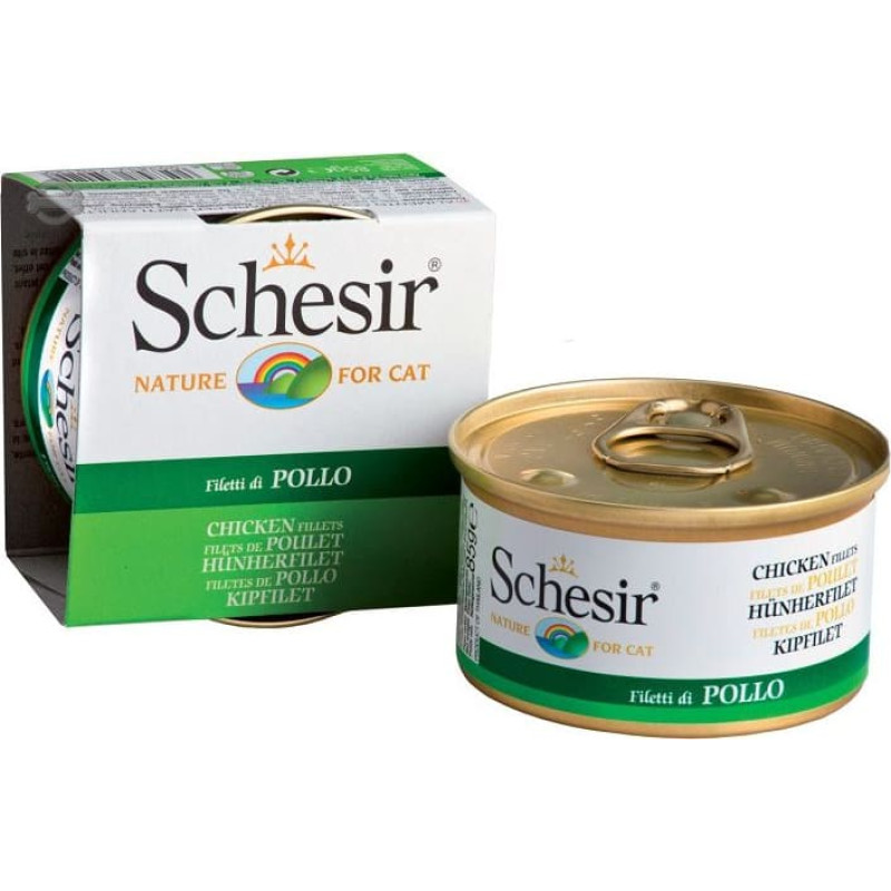 Schesir SCHESIR KOT 85g pusz.KURA FILET galaretka