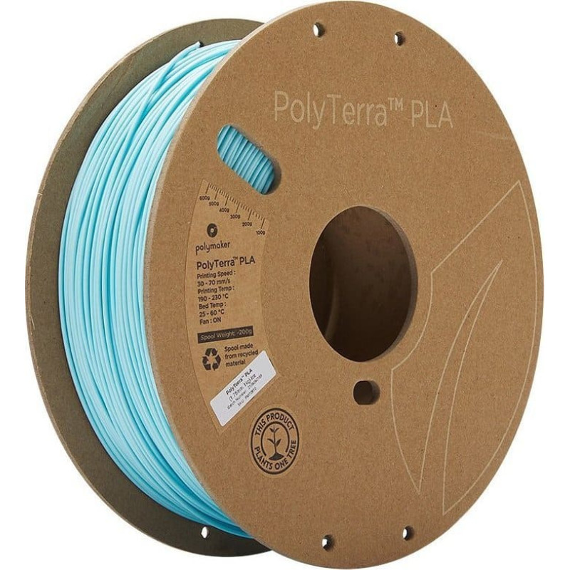 Poly Filament Polymaker PolyTerra PLA 1,75mm, 1kg - Ice}