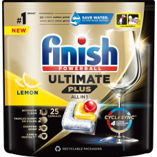 Finish Kapsułki do zmywarki Finish Ultimate Plus All-in-1 Lemon (25)