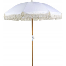Beliani Parasol ogrodowy ⌀ 150 cm biały MONDELLO Lumarko!