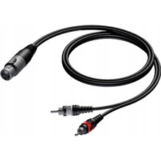 Procab Kabel Procab PROCAB CAB704/3 XLR żeński do 2 x RCA/Cinch męski 3 m