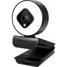 Logilink Kamera internetowa LogiLink Logilink Webcam FHD 76° Dual-Mikro Autof. Ringlicht Stativ