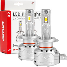 Amio Żarówki samochodowe led seria x2 h7 h18 6500k canbus amio-02973