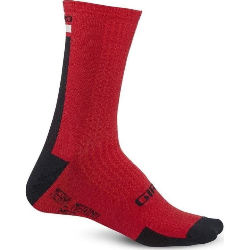 Giro Skarpety GIRO HRC + MERINO WOOL dark red black grey roz. L (43-45) (NEW)