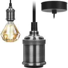 Kmtp Lampa wisząca KMTP Lampa sufitowa żyrandol lampa wisząca srebrna